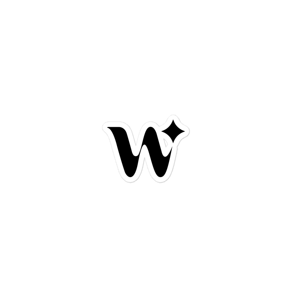 "W" Sticker