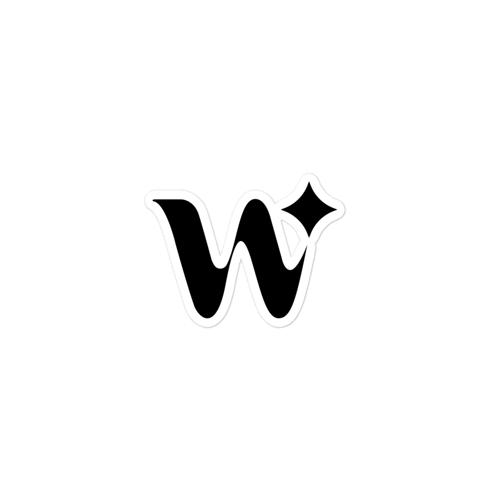 "W" Sticker
