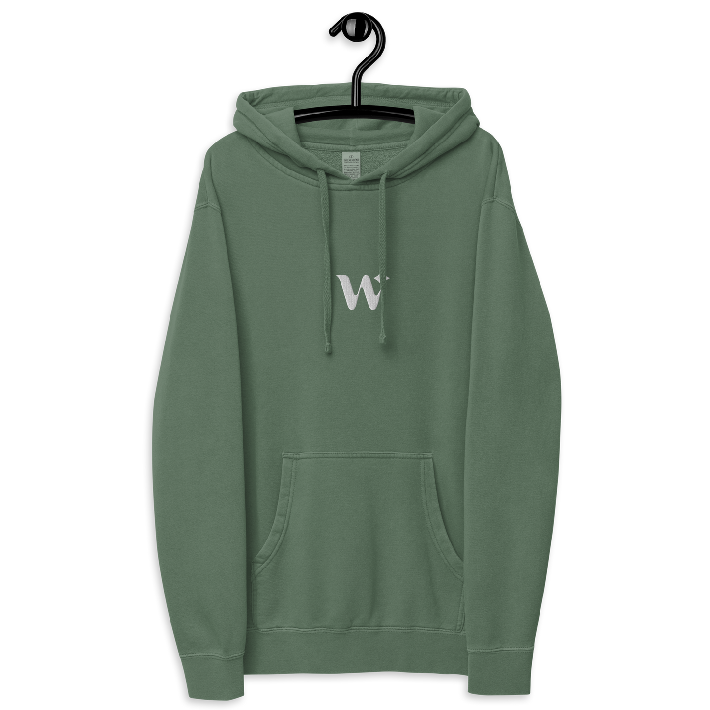"W" Embroidered Lightweight Hoodie