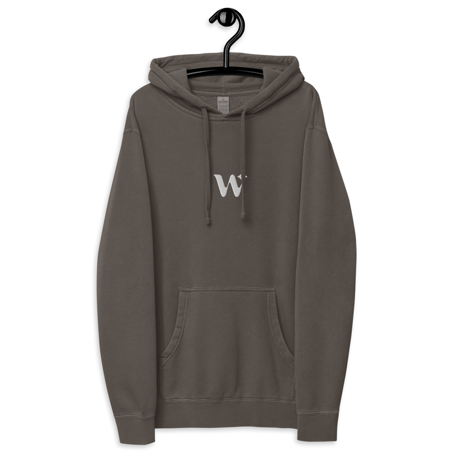 "W" Embroidered Lightweight Hoodie