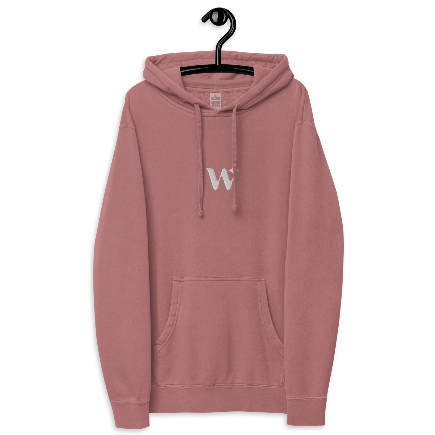 "W" Embroidered Lightweight Hoodie