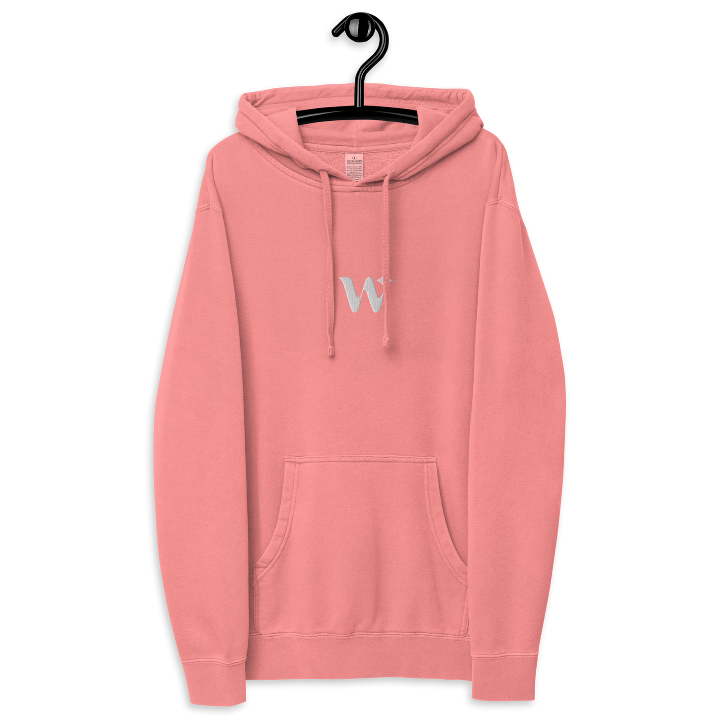 "W" Embroidered Lightweight Hoodie