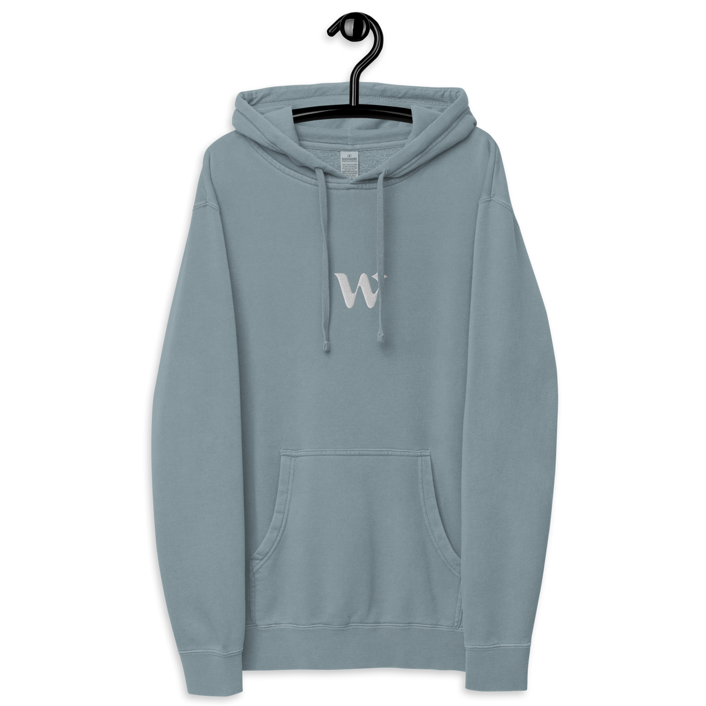 "W" Embroidered Lightweight Hoodie
