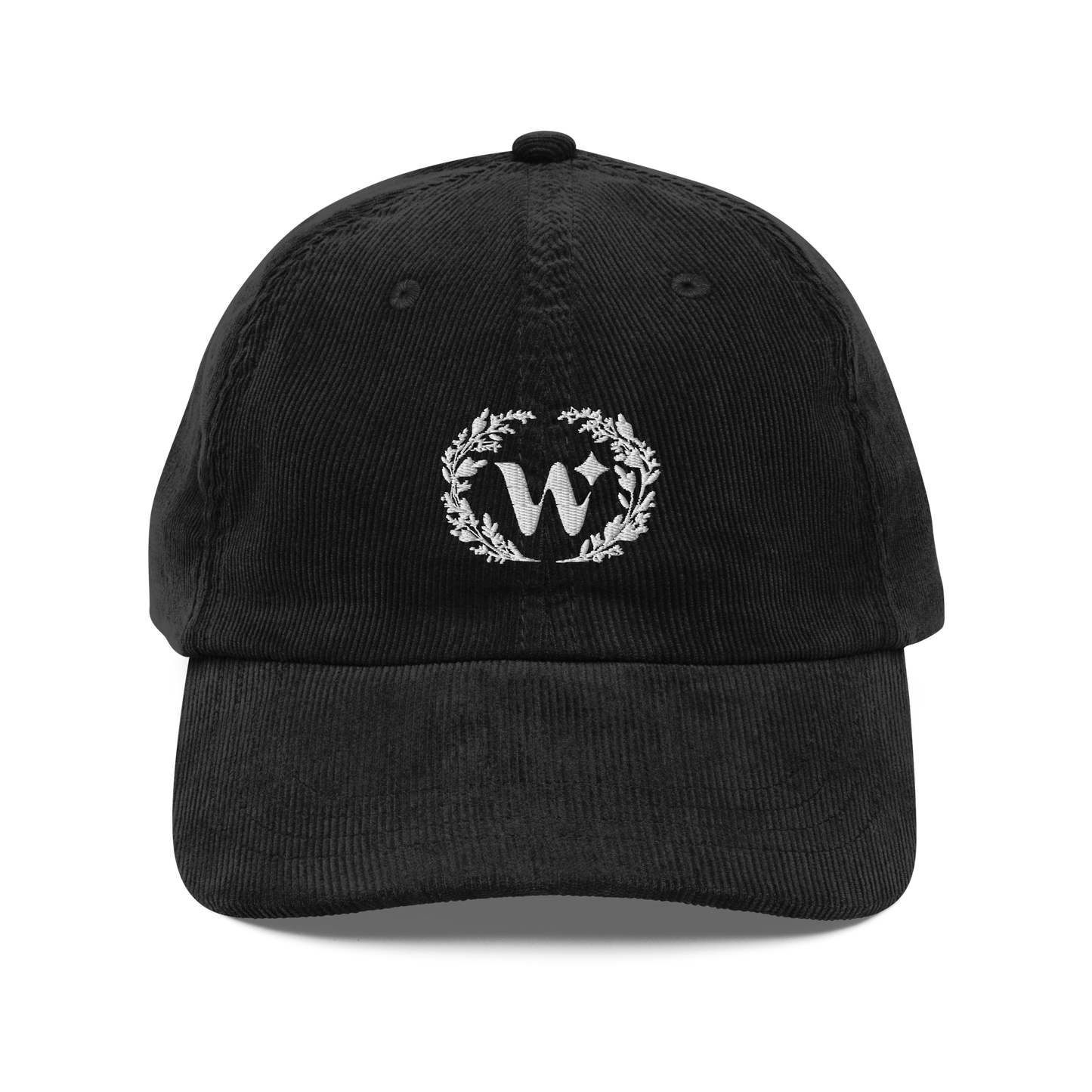 Floral "W" Corduroy Cap