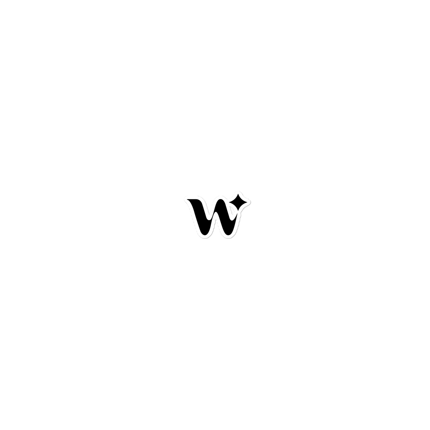 "W" Sticker
