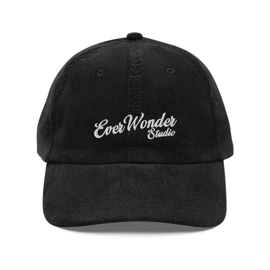Script Corduroy Cap